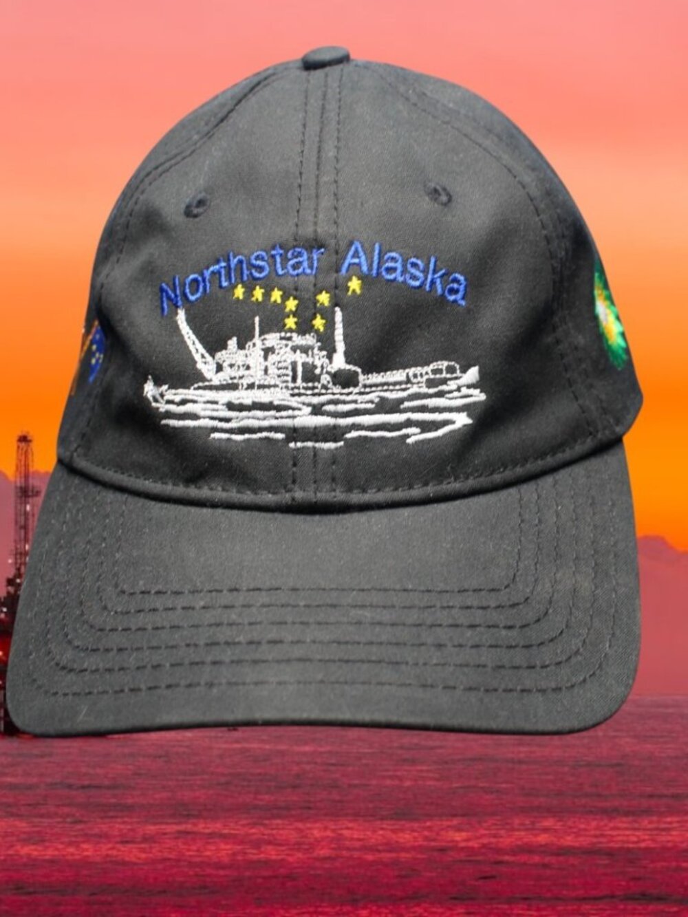 North Star ConocoPhillips BP Veco Gas Cap Hat Alaska North slope Prudhoe Bay